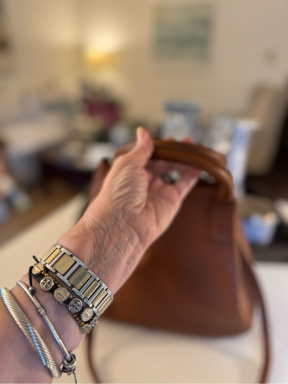 🤎 SHINOLA DETROIT RUNWELL TAN LEATHER TOTE! - Picture 9 of 14